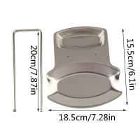 Rack De Cocina De Acero Inoxidable Soporte Para Ollas Tazas Y Cubiertos Organizador De Estufa Estante Para Cubiertos Y Sopas - details 10