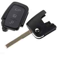 Banner - Carcasa mando llave de coche 3 botones compatible con Ford