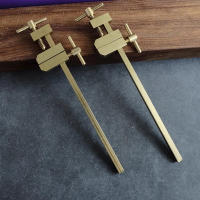 2Pcs Abrazadera De Madera Japonesa Para Trabajos De Carpintería Con Cuerpo Paralelo Y Punta De Latón Clip Auxiliar Para Posicionamiento De Tablas - details 1
