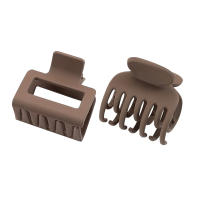 2Pcs Clips Para El Cabello De Moda De Tamaño Medio Para Mujer Clip De Cangrejo De Color Sólido Accesorios Para El Cabello De Lady - details 6