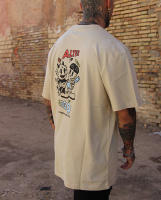 XIVNeoclassic Co. Camiseta Hombre Oversize Beige XIVNeoclassic ALTER&EGO AGED Tejido de Calidad - details 3