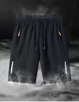 Shorts De Seda Para Hombre Verano Transpirables Skinny Deporte Playa Gimnasio Ligeros Color Sólido Pantalones Grandes - details 2