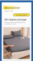 Protector De Sábanas Impermeable Y Seguro Funda Para Colchón Transpirable Y Cómoda De Color Sólido Lavable En Máquina Para Adultos - details 6