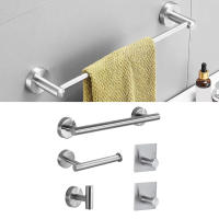 Juego de accesorios de Baño de 5 piezas, soporte de Papel, Regalo adhesivo, juego de baño multimtifción Plisado W - details 2