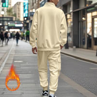 Conjunto Deportivo Casual Para Hombres Verano Otoño Invierno Con Cierre De Cremallera Y Veludo Tejido De Poliéster Talla S a XXXL - details 200