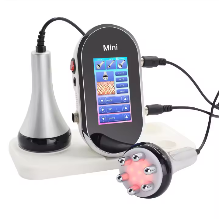 Instrumento de belleza multifunción, instrumento de radiofrecuencia de cavitación ultrasónica multipolar, tres en uno - 1