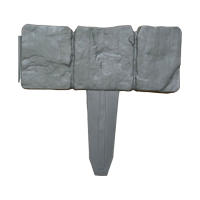 Borde De Jardín Efecto Piedra Fencing Para Paisaje Jardín Valla De Hierba Borde De Flores Eco-amigable Impermeable Plástico - details 10