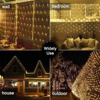 Luces De Malla Para Jardín Exterior 8 Modos Luces De Navidad Para Pared Techo Balcón Patio Twinkle Lights Incluye Certificación RoHS CE Origen China - details 16