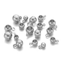 20pcs Perlas De Acero Inoxidable Con Agujero Grande 2/3/4mm Colgantes De Charms Para Creación De Joyas DIY Color Oro - details 3