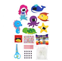 Kit De Artesanía De Costura Con Animales De Granja Para Niñas Y Niños Kit Educativo De Costura DIY De Feltro Para Niños Y Niñas - details 12