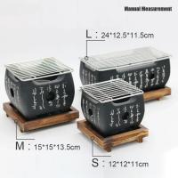 Barbacoa Portátil De Carbón Con Gran Capacidad Para Exteriores Estilo Coreano Horno De Alimentos Ahorrador De Espacio Fácil De Limpiar Y Reutilizar - details 5