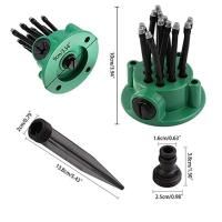 Riega 360 Grados Jardín Automático Multisombreador Juego De Riegos Para Césped Herramientas De Jardinería Con Múltiples Cabezales - details 1