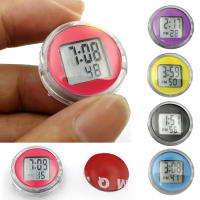 Reloj Digital Pequeño Y Resistente Al Agua Para Motocicleta Reloj De Pulsera Estilo Adhesivo Decorativo Para Coches Accesorios De Interiores - details 0