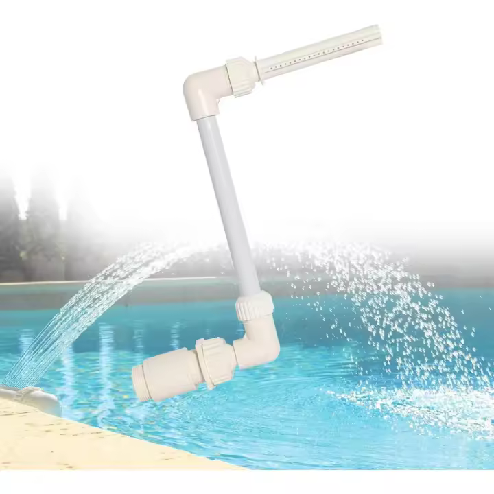 Fuente de piscina en Cascada, Fuente de piscina sobre el suelo, rociador de Amistad ajustable en Altura, accesorio de Fuente de Chorro para Estanque de Jardín Aire Libre, adapta a la mayoría de 3-3 Chorros SSITO - 1