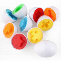 Juguetes Educativos Montessori Para Niños 4pcs Juego De Aprendizaje Temprano De Colores Formas Y Vehículos Verduras Juguetes Inteligentes De a Matched Egg - details 4