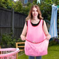 Aparato De Secado De Ropa Para Mujer Apron De Jardinería Con Bolsillo Resistente Al Agua Portátil Organizador De Ropa - details 4