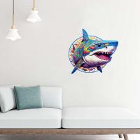 Puzzle 3D De Madera Shark Personalizado Juguete Educativo Para Niños Y Adultos Regalo Ideal Para Juego De Mesa - details 2