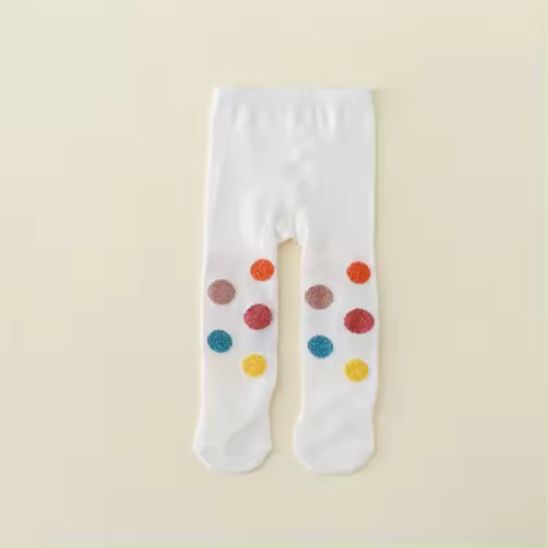 Medias De Bebé Para Niñas 0-2Años Algodón Casual Puntos Medias De Invierno Para Niñas Recién Nacidas Moda Infantil - 1
