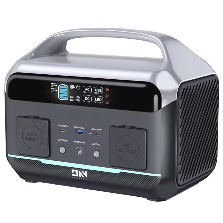 DaranEner NEO300 Pro 600W Estación de Energía Portátil, Batería LiFePO4 299Wh, Salida 600W, 5 Puertos, 4 Modos LED, Carga Rápida, Carga Solar de 150W, Salida de enchufe de coche de 120W, Adecuado para suministro de energía al aire libre - 1