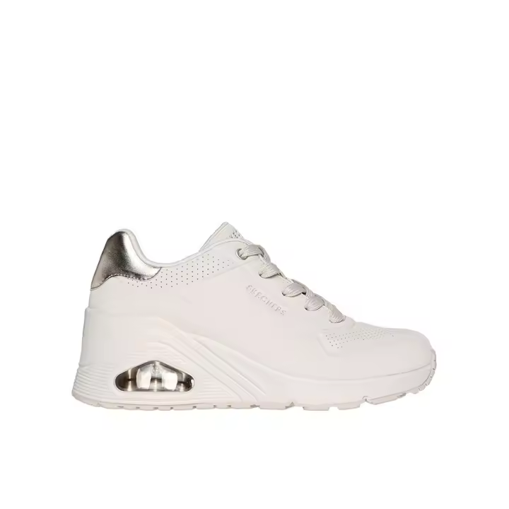 Skechers Uno Wedge - HI Steps Zapatillas para mujer blancas en sintético 85757 - 1