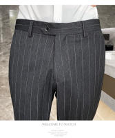 Traje Para Hombre Con Chaqueta Chaleco Y Pantalones Color Sólido Estilo Casual De Negocios Coreano Versátil Para Bodas Y Cuatro Estaciones - details 20