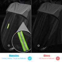 Cubierta Para Motocicleta Universal XXL 4XL 190T Impermeable Protector Solar Y UV Para Todas Las Estaciones Cubierta Contra Polvo Y Lluvia - details 4
