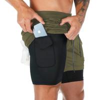 Shorts De Correr Camuflaje Para Hombre Pantalones Deportivos De Entrenamiento 2-en-1 Secado Rápido Para Verano Fitness Y Jogging - details 3
