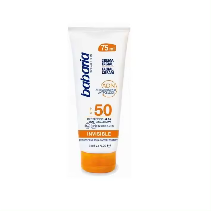 BABARIA CREMA PROTECTORA SOLAR FACIAL SPF 50+ ALOE VERA 75ML - 1