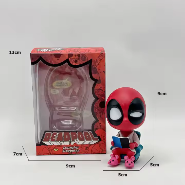 Figuras De Acción Deadpool Y Wolverine Q Edition Colección Dogpool Con Bobblehead Juguete Para Niños Decoración De Ornamento - 1