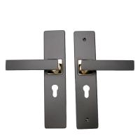 Cerradura De Puerta Con Manija Negra Para Dormitorio Y Baño Duradera Antirrobo Con 3 Llaves Seguridad Y Comodidad En El Uso - details 3
