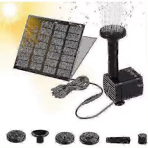 Bomba de estanque solar con batería incorporada 4 estilos de fuente para Zekai al aire libre - 1