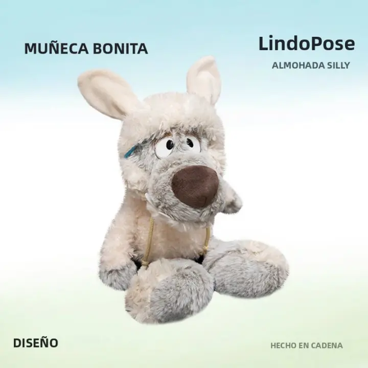 Muñeco De Peluche Navideño Lobo En Ropa De Oveja Suave Almohada De Animales Para Decoración Regalo De Cumpleaños Para Niños - 1