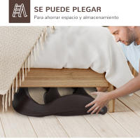 PawHut Escalera para Perros de 3 Peldaños Plegable Escalón de Plástica para Mascotas con Alfombras Antideslizantes para Cama Sofá Carga 15 kg 49x38x38 cm - details 4