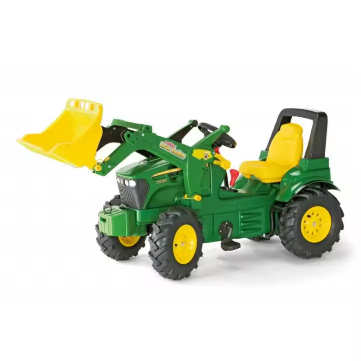 Rolly Toys - John Deere 7930 Correpasillos con Cargador Rollytrac - Neumáticos de Dos Velocidades - 1