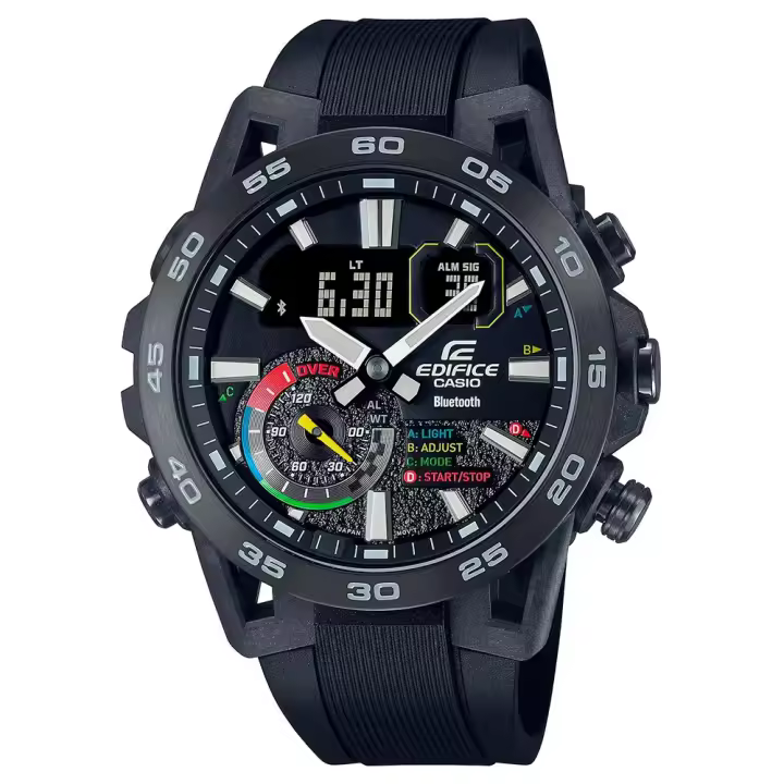 Casio Reloj Ecb-40mp 48 Mm Plateado Hombre - 1