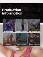 Soutien-gorge Push up Respirable Para Mujeres Deporte Running Yoga Fitness Transpirable Y Elástico Underwear Deportivo - details 8