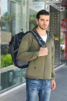 Mochila clásica de viaje para hombre, bolsa impermeable para ordenador portátil, senderismo, mochila escolar deportiva, nailon, para exteriores - details 13