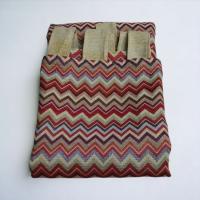Mercatienda.es Cortina para Puerta Exterior: Elegancia y Protección para tu Entrada en la Calle 140x260cm - Zigzag en Rojo. - details 1