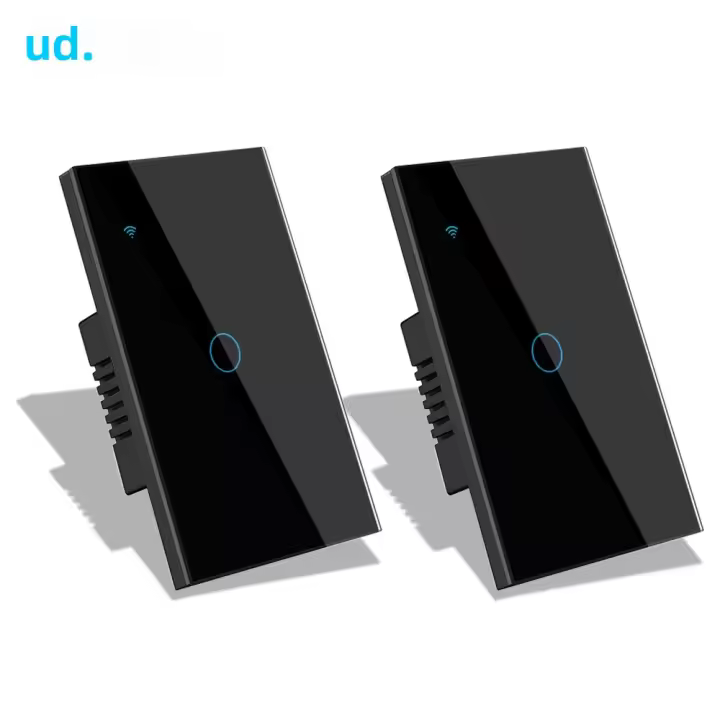 Interruptor Táctil Inteligente WiFi Tuya 1Pared 2Maneras Panel De Vidrio Para Alexa Google Home Smart Life Interruptores De Pared Para Escaleras - 1