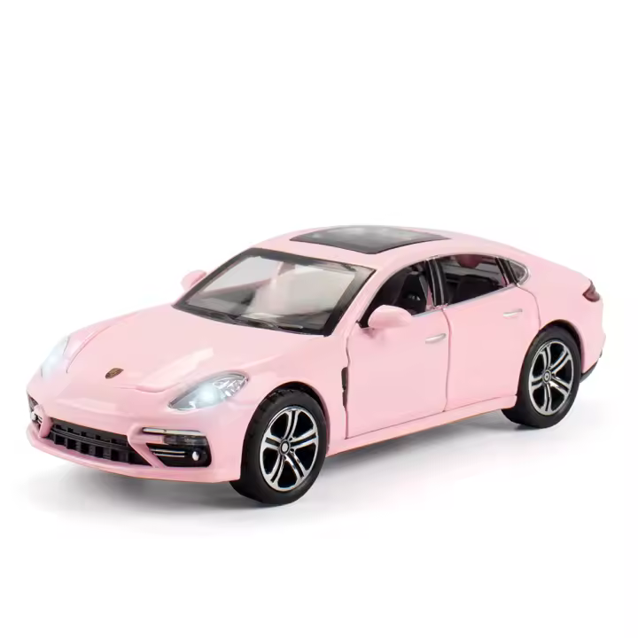 Modelo De Coche Porsche Panamera 1:32 En Escala Con Sonido Y Luz Coche De Juguete De Aleación Para Decoración De Escritorio Regalo Colección Objetos De Adorno Sin Batería Material Metálico - 1