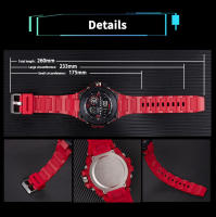 Reloj Deportivo Digital De Lujo Para Hombre Con Calendario Y Cronómetro Impermeable Reloj De Pulsera De Cuarzo Resistente Al Agua Para Exteriores - details 10