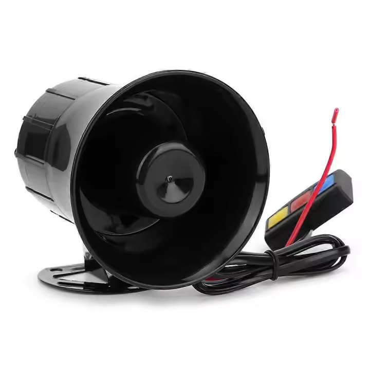 Bocina de 12 V y 30 W para coche, 3 tonos, megáfono para motocicleta, sirena de advertencia electrónica, sonido de ambulancia - 1
