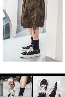 Zapatos De Verano Para Hombres Antideslizantes Transpirables Resistentes Al Desgaste Casual Versátiles Cómodos Suela Plana Color Sólido Para Estudiantes Y Jóvenes - details 10