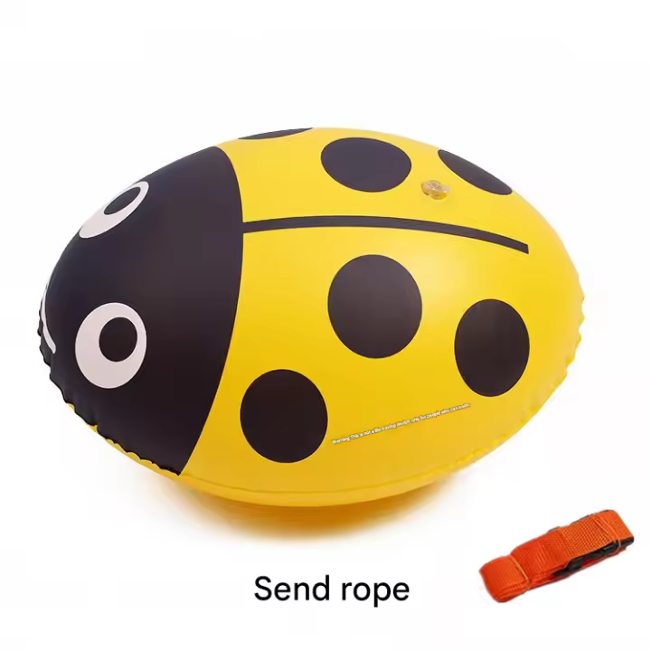 Boya de natación Altamente Visible, Flotador de Remolque Seguro de natación de Seguridad para Nadadores de Aguas Abiertas, triatletas, Snorkeling, Entrenamiento de natación Seguro, Naranja - 1