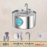 Fuente De Agua Para Mascotas De 3.2L En Acero Inoxidable Con Enchufe USB Y Filtro Automático Ultra Silencioso Para Gatos Y Perros - details 7