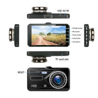 Nueva Cámara De Coche 2024 Con Cámara Frontal Y Trasera DVR De Vídeo Para Coche Grabadora De Video Black Box HD 1080P Visión Nocturna Grabadora Del Conductor - details 7