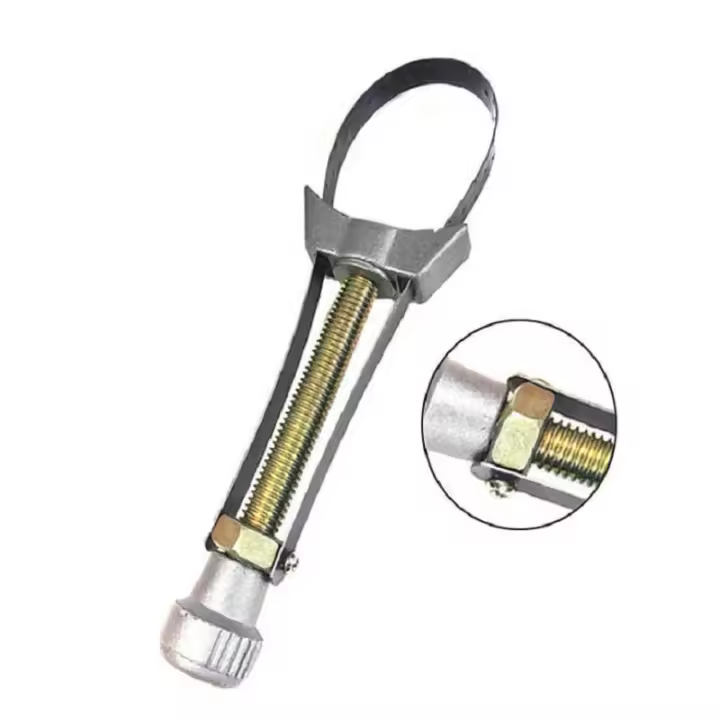 Herramienta De Remoción De Filtro De Aceite Para Coche EAFC Con Correa De Acero Ajustable Herramienta De Reparación De Encendido De 60mm a 120mm - 1