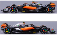 Modelo De Coche De Colección Bburago 1:43 McLaren F1 Team 2023 MCL60 Lando Norris 81 Oscar Piastri Aleación Juguete Serie Colección Regalo - details 4