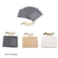 10pcs Marco De Papel Combinado Con Clip Para Manualidades DIY Álbum De Fotos Decoración De Pared Para Fotos Y Memoria - details 1
