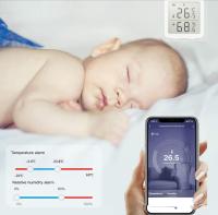 WiFi Tuya Sensor de temperatura sem fio, Smart Life digital termómetro higrómetro interior, compatível com Alexa, com armazenamento de dados e funções de alarme - details 2